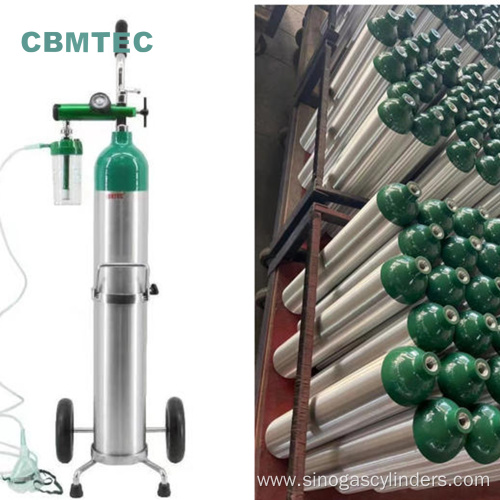 TPED/DOT/GB Portable Medical Oxygen Aluminum Cylinder